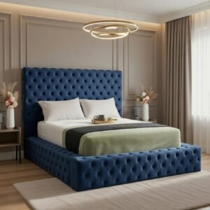Ambassador Luxury Deep-Buttoned Upholstered Bed Frame